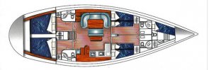Deckplan, Christianna VII, Greek Island Sailing