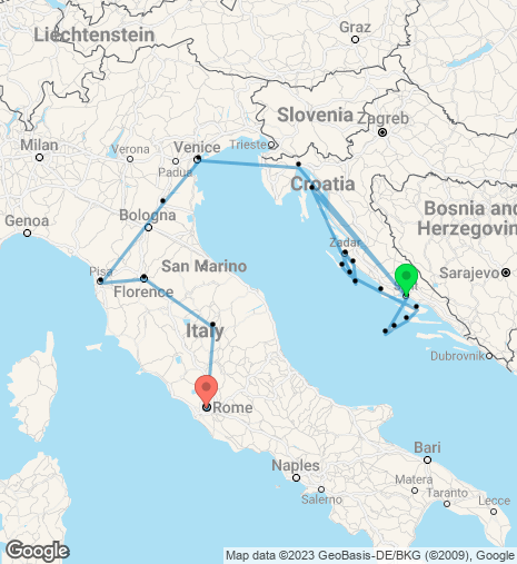 Italy to Split Cruise & Stay – M/S Prestige