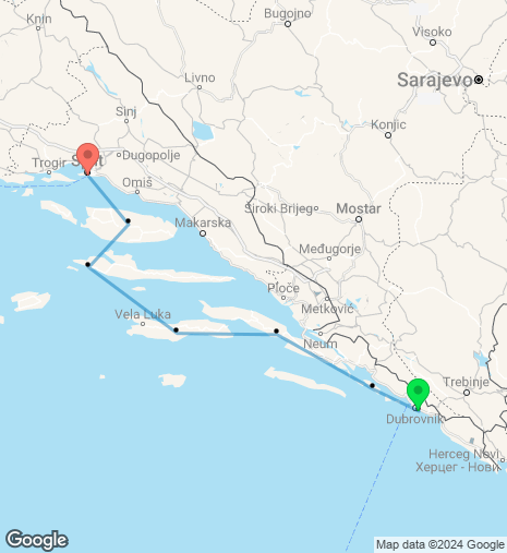 Dubrovnik – Split (Mini One Way) Cruise (KL2)